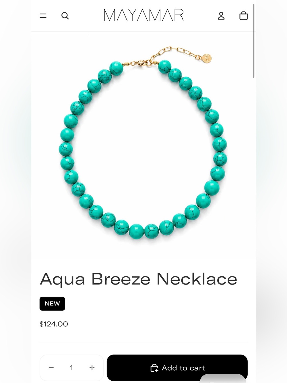Mayamar genuine turquoise beads